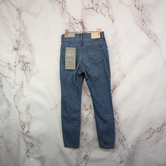 Everlane Skinny Jean Womens 23 Tall The High Rise Denim Mid Light Wash NEW - Picture 5 of 11